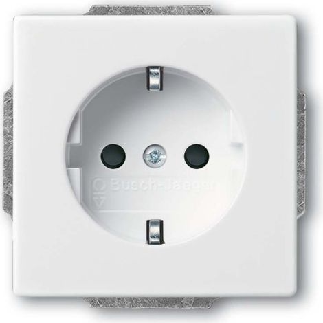 BUSCH-JAEGER 2300 EUCB-84 SCHUKO STECKDOSE EINSATZ SAFETY+, FUTURE LINEAR, STUDIOWEISS (2CKA002013A5451)