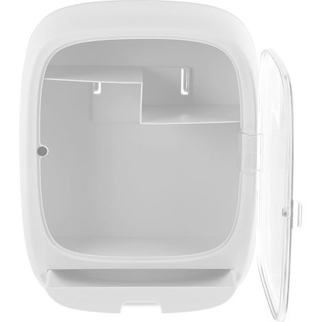 Étagère murale pratique pour salle de bain, sans perçage, boîte rangement en plastique et fer (1/5)