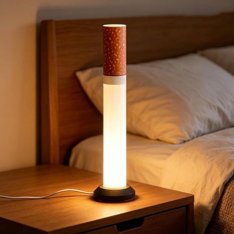 Lampe à cigarettes surdimensionnée multifonction en forme de cigarette - Lumière chaude - Décoration pour la maison, le bureau, le bureau (1/5)