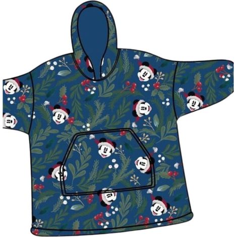 Sweat en Polaire Disney Mickey et Minnie oversize Bleu - Taille enfant (1/3)