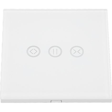 Interrupteur mural tactile intelligent pour rideaux enrouleurs de chambre à coucher, commande sans fil WiFi et moteur électrique, 100-240 V CA (1/5)