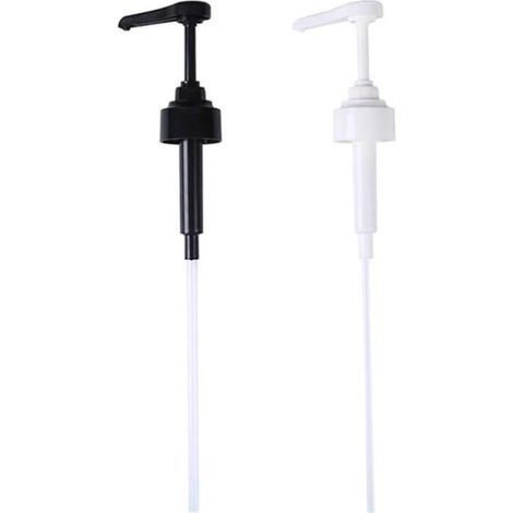 Set di 2 dispenser a pompa da gallone, bottiglia per sciroppo di salsa di ostriche, ugello a pressione, pompa dell'olio (1/4)
