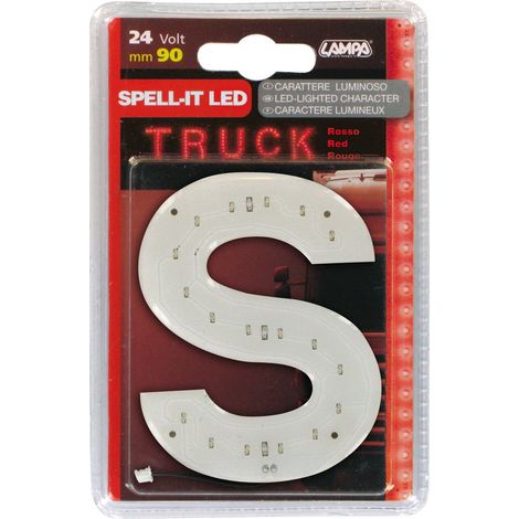 Spell-It Led, 90 mm, 24V - Rosso - S