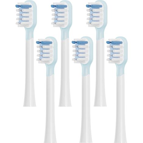 Lot de 6 têtes de brosse à dents de rechange pour adulte, compatibles avec la brosse à dents électrique (1/5)