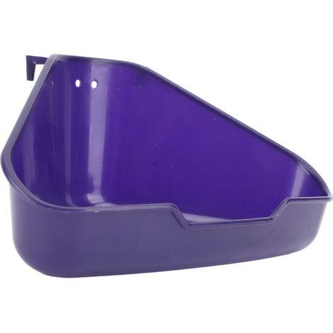 Bac à litière mural pour hamster, anti-éclaboussures, polyvalent, en plastique, pour salle de bain ou bain de sable, bleu S (1/5)