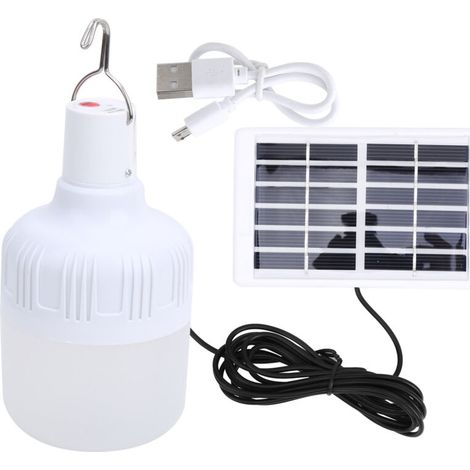 50W extérieur LED système solaire lumière Portable lampe de charge Camping lumière de secours (1/5)