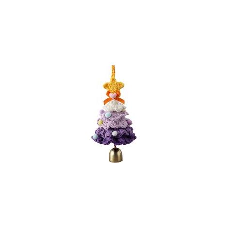 Gehäkelte Weihnachtsbäume in Farbverläufen, perfekt als Geschenk für Freunde, Familie und Liebste handgefertigte blühende Pflanzen, ideal zur Dekoration von Zuhause oder Büro – Crezuo (1/5)