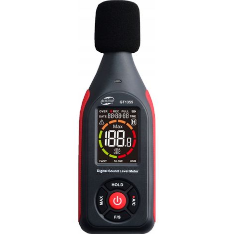 SONOMÈTRE DÉCIBEL MÈTRE INTENSITÉ SONORE SONORE 30-130dB LCD PC (1/5)