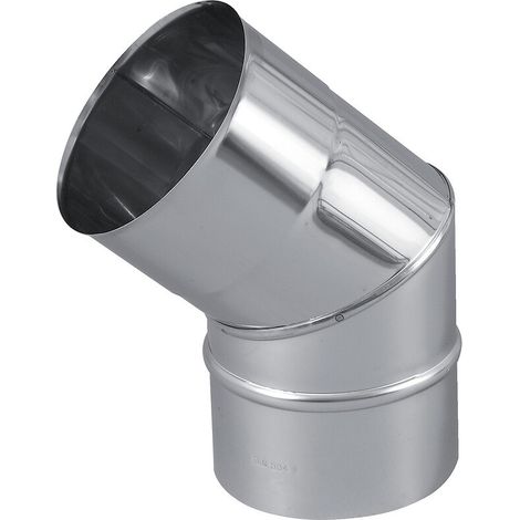 Coude inox ouvert à 2 parties 45° Ø200 - TEN
