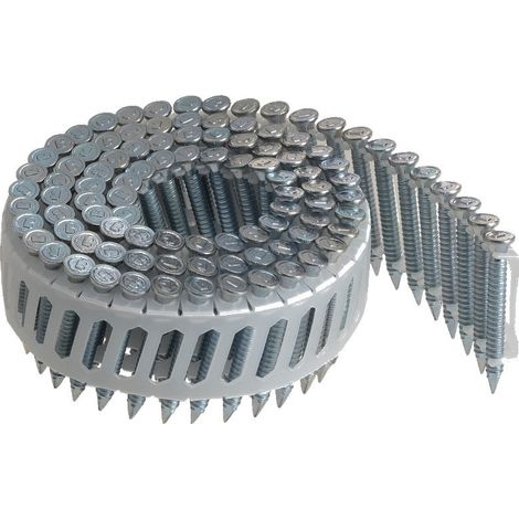 SCAB Pointes en bande 16° Sabot annelées galvanisées 13µ - 4 mm - x 3000 - 50 mm (1/2)