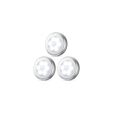 FLITI Wireless LED Motion Sensor Night Light Stick-Anywhere 3pcs White 20lm PIR Sensor Light for Closet, Stairs, Hallway, Security, AAA Battery (1/5)