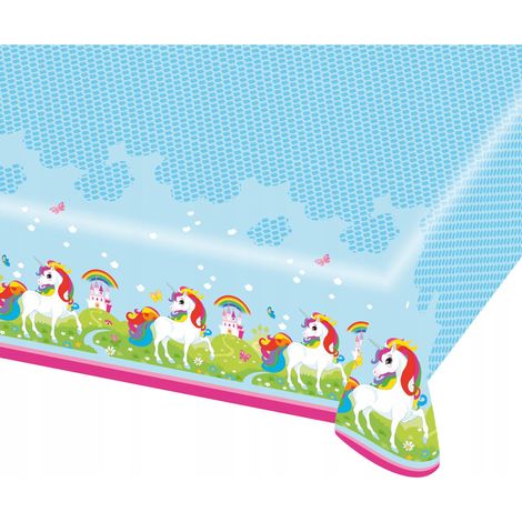 Nappe licorne, 120 x 180 cm, 1 pièce.
