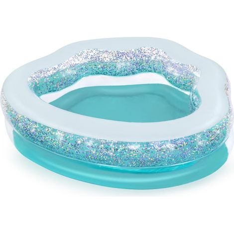 Piscina gonfiabile conchiglia 2 anelli con glitter BestWay 52489
