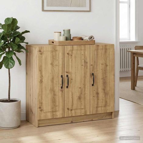vidaXL Buffet Chêne artisanal 89 x 34,5 x 77 cm Bois d'ingénierie (1/5)