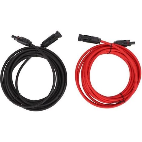 Rallonge de câble solaire - SURENHAP - 4mm² - 4m - Connecteur MC4 - Système photovoltaïque (1/3)