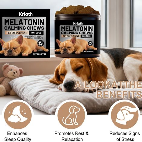 Granulés doux pour le soin des chiens, faciles à utiliser, ingrédients doux pour apaiser l'inconfort du chien - 200 g (1/5)