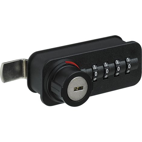 Hettich MB-Zahlenschloss, mit Riegel 9206150, Kunststoff/Stahl schwarz matt, rechts (1/5)