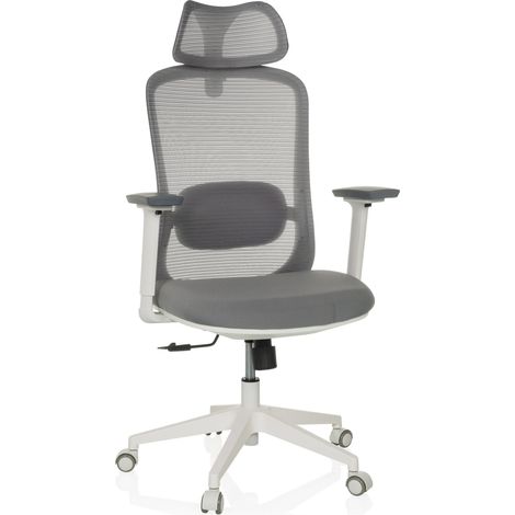 Bürostuhl / Drehstuhl MIKEO G Sitz Stoff / Rücken Netzstoff grau hjh OFFICE (1/5)