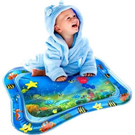 Tapis de jeu d\'eau gonflable pour bébé JCU® - Imprimé Océan - 6650cm (1/4)