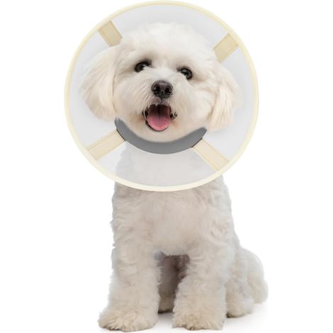 Filiyano-Collier cervical ultra-doux pour chiens après une intervention chirurgicale, collier de récupération en maille ajustable pour chiens afin de (1/5)