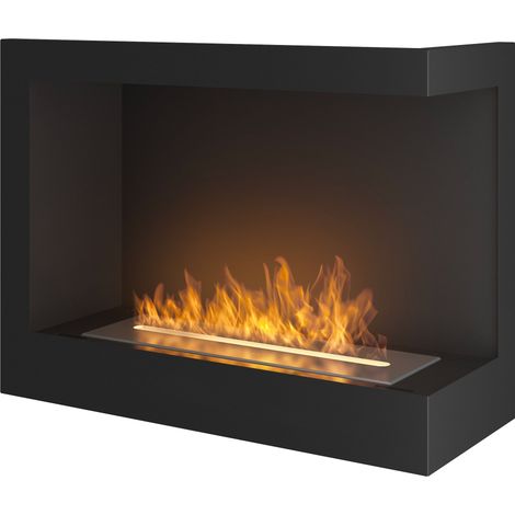 Camino a Bioetanolo da Incasso 60x45 cm Corner 600 Right Destro Nero (1/5)