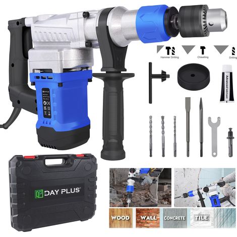 SDS plus tungstène Chrome Cobalt alliage marteau perforateur à percussion burin avec boîtier