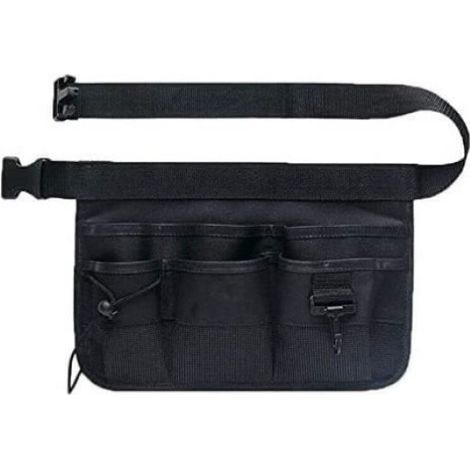 Sac de rangement pour outils de jardin - Tissu Oxford - 34x23cm - Noir - Plusieurs poches