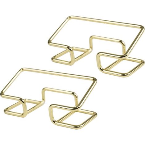 Bandeja para tarjetas de visita, 2 piezas, Tarjetero, Soporte para tarjetas de visita, Tarjetero, Tarjetas de visita, Material de oficina, Dorado (1/5)