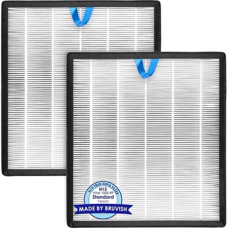 (2 piezas) Filtro de repuesto Vital 100s compatible con el purificador de aire Levoit Vital 100S, filtro HEPA verdadero Vital 100S H13, filtros de carbón activado 3 en 1, reemplaza vital 100S-RF (1/5)