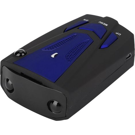 Détecteur de radar laser GPS V7 à 16 bandes de fréquences, 360 degrés, avec alerte vocale et contrôle de vitesse (bleu) (1/5)