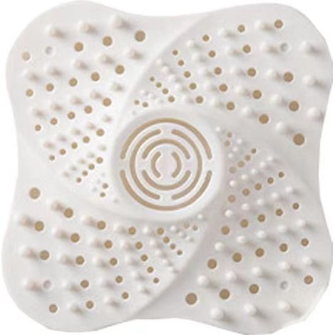 Couvercle de drain en silicone, blanc, 1 pièce Crépine d'évier de cuisine Couvercle de drain anti-odeurs pour salle de bain Évier (1/5)