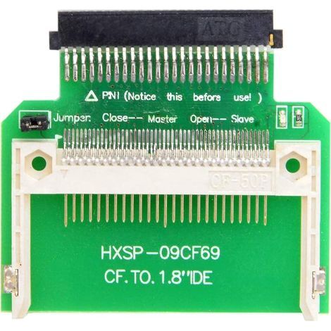 Carte d'extension adaptateur IDE vers CF 50 broches vers Compact Flash vers IDE 1,8 pouce (1/4)