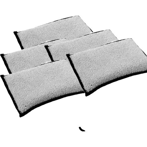 Esponja de limpieza para interiores de coche, microfibra de doble cara, limpieza suave, 5 unidades (1/2)