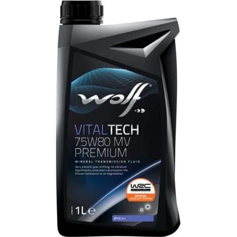 Wolf – Huile de transmission semi-synthétique 75W80 – 1 L – 1048400 – Protection contre l'usure et changement de vitesse souple