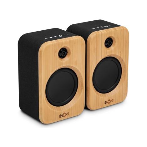 Enceintes bibliothèque - HOUSE OF MARLEY - Get Together Duo 2 - Bluetooth & RCA - Bambou Rewind - 2x(15W+5W) (1/5)