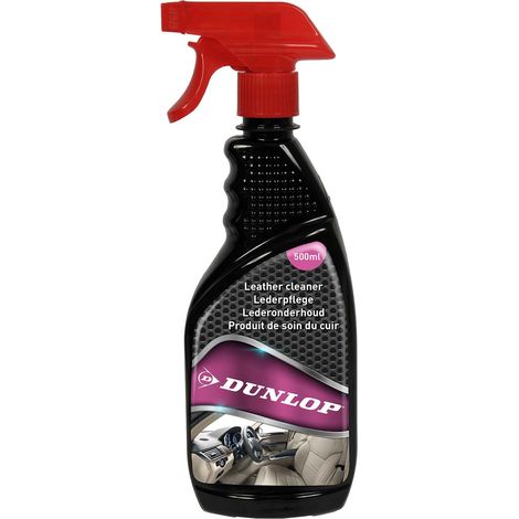 Nettoyant Cuir 500ml DUNLOP - Nettoie & Entretient Cuir Auto, Redonne Éclat & Douceur, Entretien Intérieur Voiture