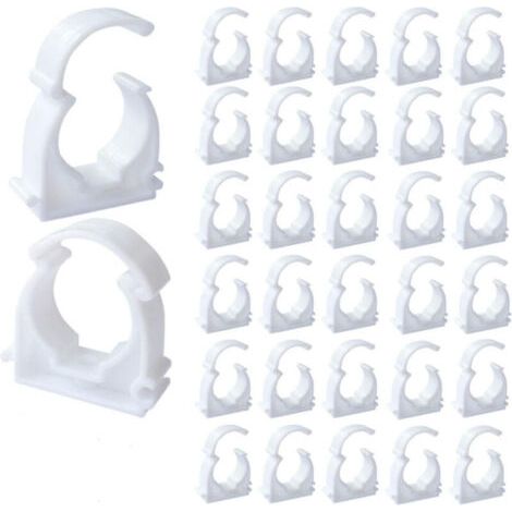 Collier Multicouche 20mm Clip de Tuyau 50Pcs Clips de Tuyau Collier de Serrage pour Les Conduites D'eau la Fixation de Conduites Domestiques Etc (M20) (1/4)