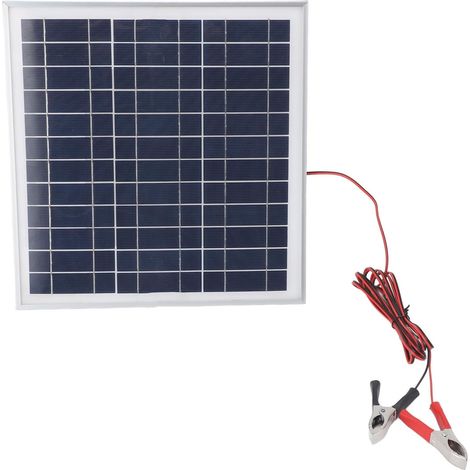 Panneau Solaire 50W 18V, Chargeur de Panneau Solaire en Silicium Monocristallin pour Voiture Bateau Marine RV Remorque Camion Camping (1/5)