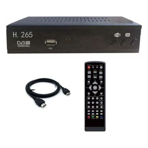 DVB T2 HEVC 265 Digital TV Tuner DVB-T2 1080P HD Decoder USB Terrestrial Receiver EU Plug