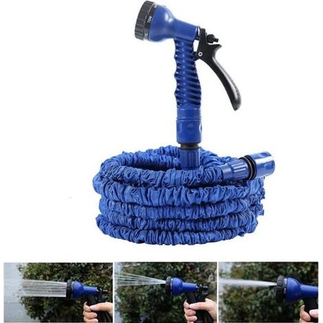 Tuyau d\'arrosage - Mellifluous - 30m - Pistolet 7 jets - Pression 10 bar - Diamètre 12mm (1/4)