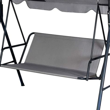 900D Housse de rechange pour balancelle de jardin 85 x 96 cm, housse de siège de balancelle imperméable pour balancelle de jardin 2/3 places,gris (1/5)