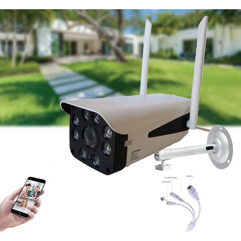Caméra Ip P2p Sans Fil 8 Led Infrarouges 4mm 3mpx Voix Tf Js968rp (1/4)