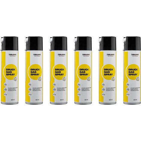 TESLANOL Druckluftspray 49752, 600 ml, 6 Stück (1/2)