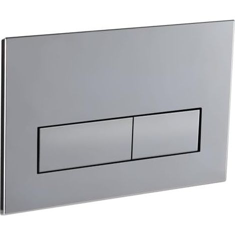 Placca di comando Empyreal con set di leve e telaio di montaggio, ricambi compatibili con Geberit Sigma 01, 20, 30 e UP320 e 300, 115770115 Doppio scarico (cromato) (1/5)