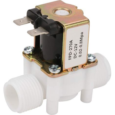 Vanne Électrique en Plastique de Solénoïde d'Admission de NC Distribution de l'Eau pour Machine à Laver de Distributeur d'Eau (1/5)