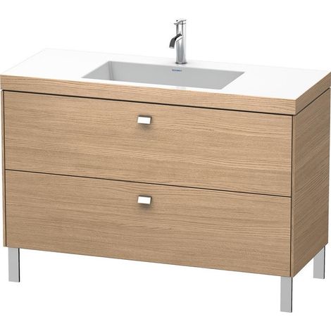Meuble sous-vasque BRIOSO 701x1200x480mm WT Vero Air Gri ch 1 trou de robinetterie
