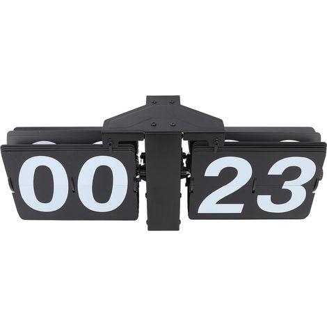 Horloge à chiffres inversés automatique Horloge mécanique numérique rétro minimaliste pour bureau École Hôtel Maison 24 heures (1/5)