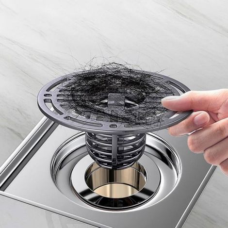 Attrape Cheveux Douche, Filtre Evier Cuisine Robinet Eau Intégré, Double Couche Bouchon Evier, Convient pour Cuisine, (1/5)