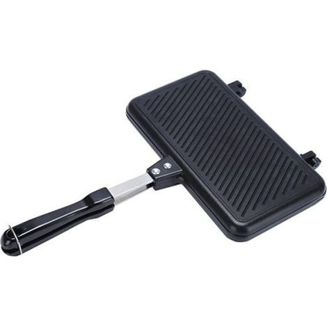 Machine à Sandwich AntiadhéSive à Gaz Pain Toast Machine à Petit DéJeuner CrêPes Cuisson Barbecue Four Moule Moule Grill PoêLe à (1/4)