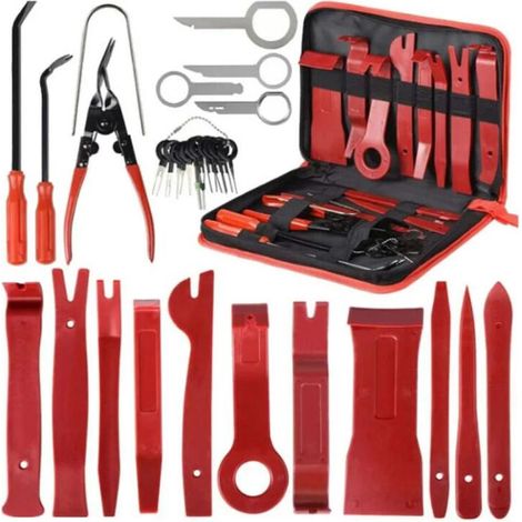 Ahlsen 30 Uds herramienta de ajuste herramienta de extracción de instalación de ajuste Interior herramienta de ajuste para Panel de puerta de Radio de coche Kit de ajuste de coche con bolsa (1/5)